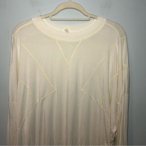 FP Movement By Free People White Runner Up Long Sleeve in Sail Size Small - Picture 3 of 10